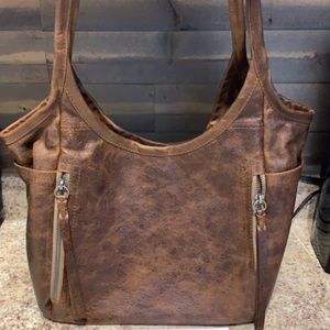 Rough & Tumble Small 7 Pocket Tote - Brown